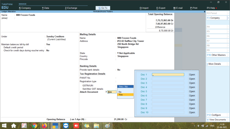 TDL for Document Attachment in Tally (Multi Folders & Documents ...