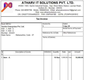 Tally Add-on for Customized Invoice Header