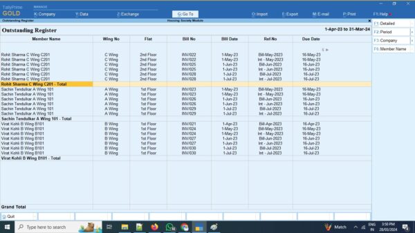Tdl For Housing Society Billing In Tally Download Free Trial Tdl For Housing Society Billing In Tally Download Free Trial