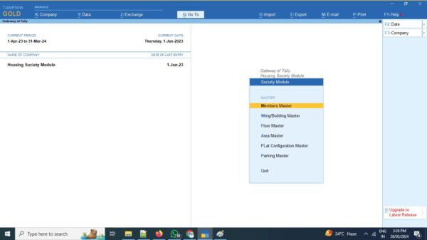 Tdl For Housing Society Billing In Tally Download Free Trial Tdl For Housing Society Billing In Tally Download Free Trial