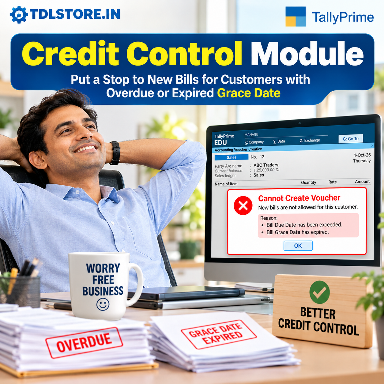 Credit Control in TallyPrime Credit Control in TallyPrime