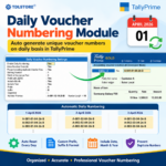 Daily Voucher Numbering in TallyPrime